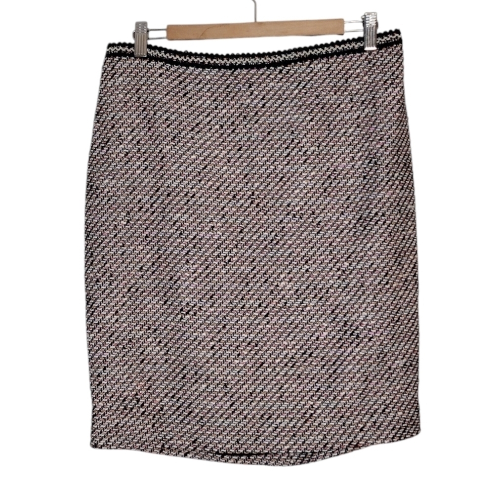 NWT Talbots Petite Women's Back Zipper Ombre Tweed Pencil Business Office Skirt